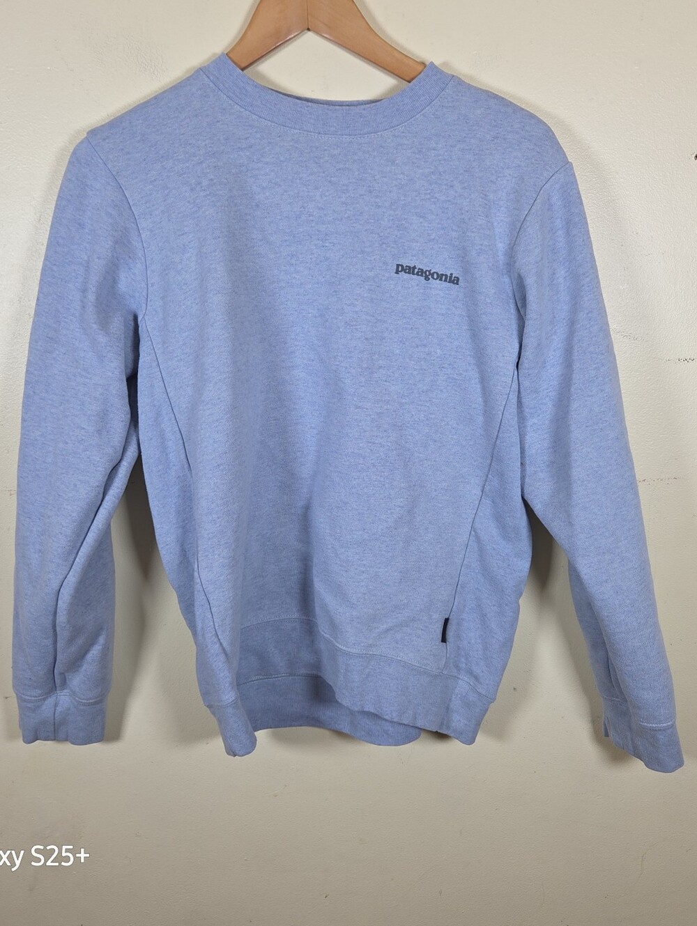 Patagonia Womens Small Men's XS Uprisal Crew Sweatshirt Blue Logo Pullover 39657
